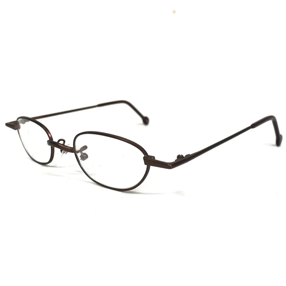 Vintage la Eyeworks Eyeglasses Frames ELOISE 445 Matte Brown Round 42-20-130
